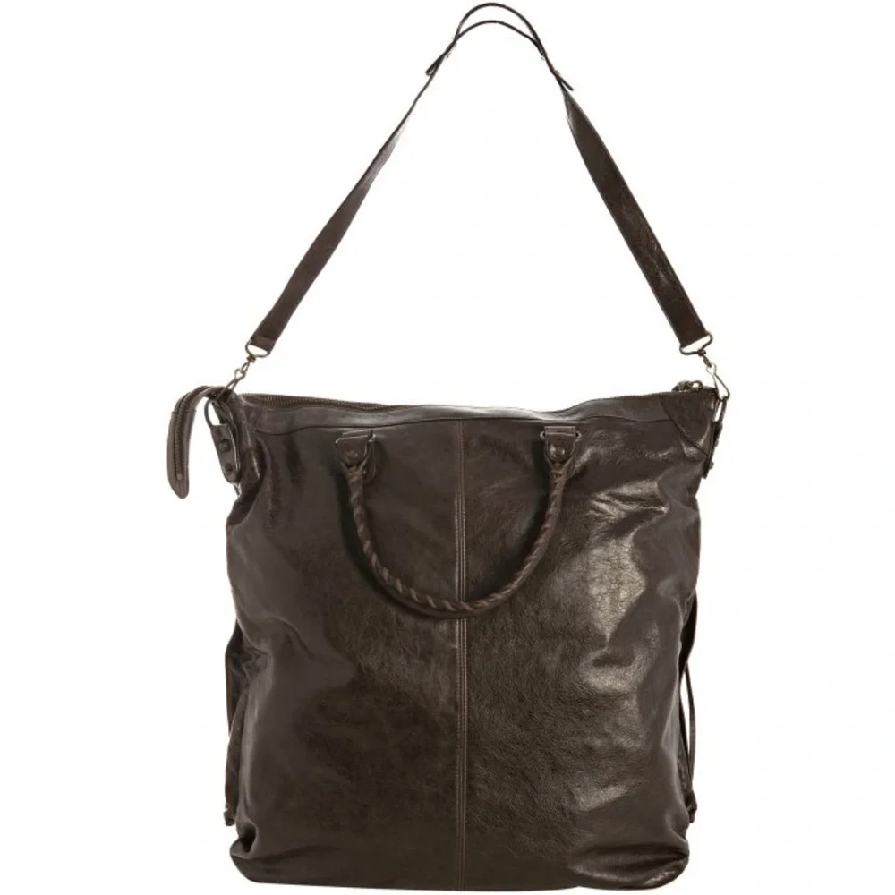 Balenciaga Paris antiqued leather tote. Vintage Y2K 2000’s